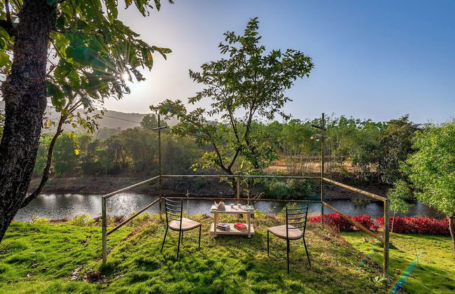 The Lazy River Cottage by cosmicstays - Foto 22