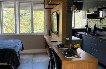 Lindo Studio 5min Av Carlos Gomes e Consulado USA - Foto 5