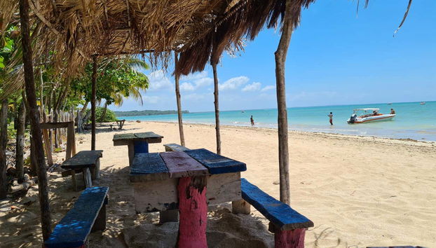 Restaurante em uma das praias