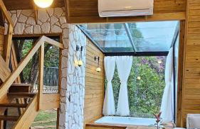 YESHUA - Cabana de Luxo com Hidro, Lago Natural e Adega - Foto 56