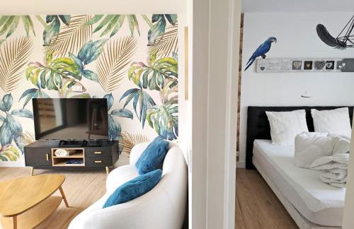 Villa Bel'Odet, appartements modernes au calme, terrasses pour les T2, grand jardin et parking gratuit, à 5 min des plages de Bénodet - Foto 19