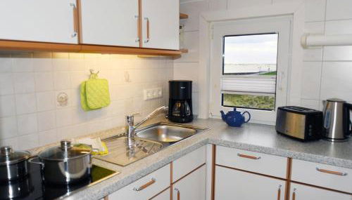 Wohnung Dünenstübchen, Haus Seeadler Baltrum - Foto 3, stove, dishwasher, toaster