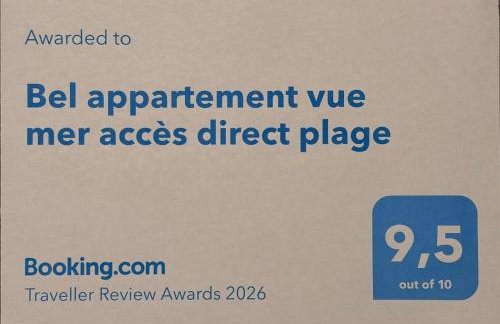 Bel appartement vue mer accès direct plage, wifi fibre gratuit - Foto 19
