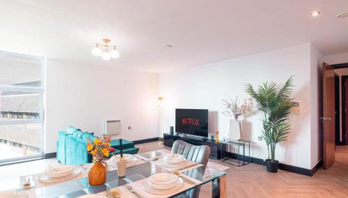 Luxury 2 Bed Apartment In Central Leeds Sleeps 6 - Foto 4