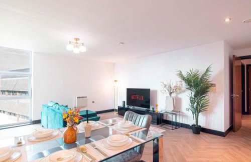 Luxury 2 Bed Apartment In Central Leeds Sleeps 6 - Foto 4