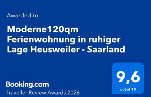 Moderne120qm Ferienwohnung in ruhiger Lage Heusweiler - Saarland - Foto 4