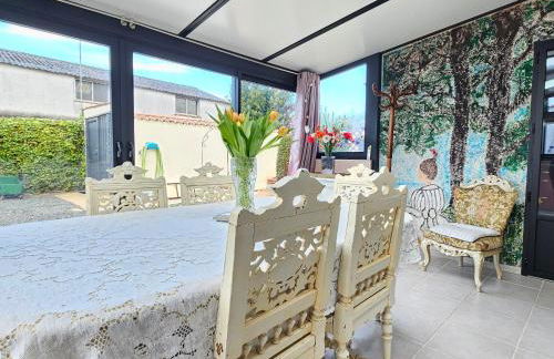 Maison confortable avec véranda et jardin, 4 pers, animaux sur demande - FR-1-476-88 - Foto 15