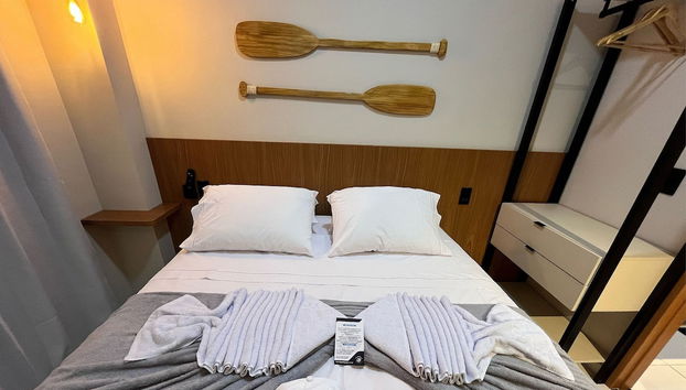 Flat luxo com varanda gourmet no Makia - Foto 4, Habitación