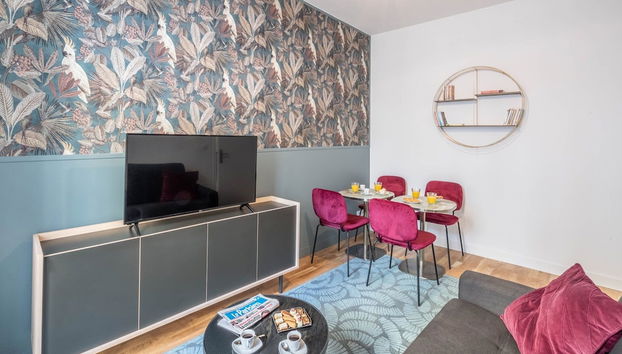 Modern Apartment - 1br/4p - Parc de Belleville - Foto 5, Zona de estar