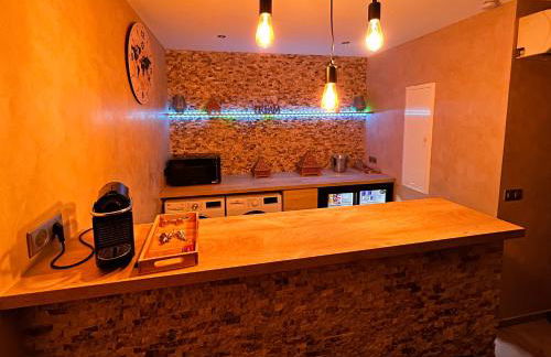 LE LOFT A BULLES (85m2 Jacuzzi Hammam Billiard Bar Douche Sauna) - Foto 19
