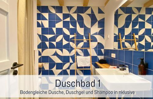 Landloft Linum - Ausgebaute Scheune mit Aussicht, Naturpool, Kamin, Sauna, Luxusausbau, handverlesene MidCentury Möbel & Kunst - Photo 15