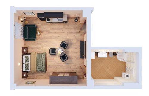 Quartier Victoria - Exklusives Souterrain-Studio am Goethepark mit Küche - Foto 3