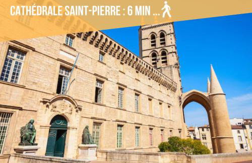 Youmi - Appartement Calme avec Jacuzzi et Clim à 5min de la Comédie, Tram à 200m - Foto 17