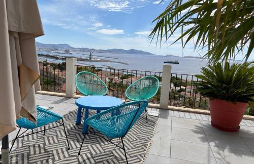 Superbe terrasse avec vue panoramique sur la mer - Foto 14