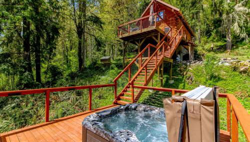 Tranquil and Private 2 Bedroom Cabin with Hot Tub - Foto 3