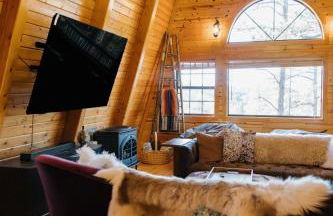 Sunset-View A-Frame Cabin Sleeps 12 Dog Friendly - Foto 10