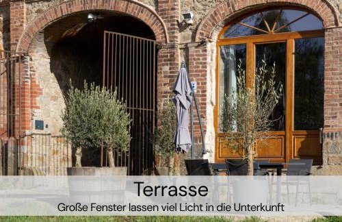 HexenburgbeiDresden mit Faßsauna Stylishes Designerappartement mit Schlafsofa, Terrasse - Nähe Sächsische Schweiz Dresden - Foto 16