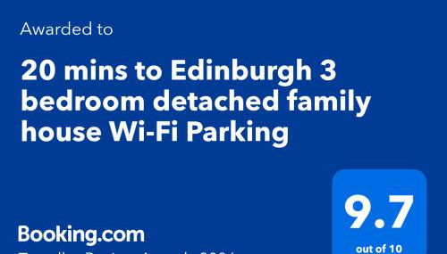 20 mins to Edinburgh 3 bedroom detached family house Wi-Fi Parking - Foto 2