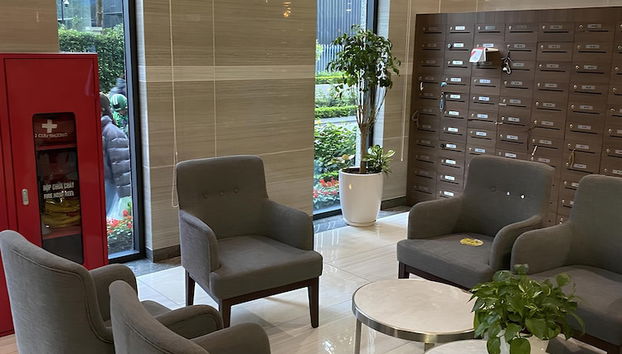 Zona de estar del vestíbulo