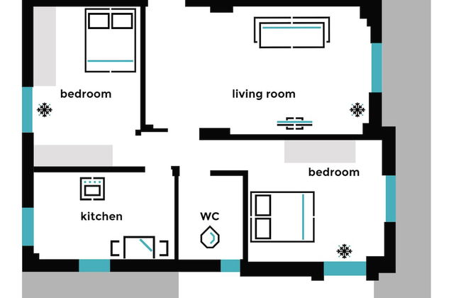 UPSTREET Bright 2BD Apt in Psychiko - Foto 17
