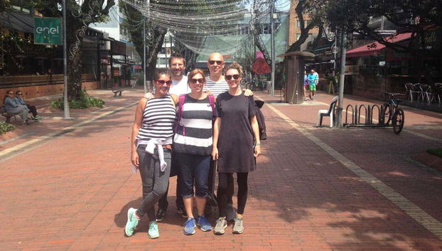 Pause photo dans les rues de Chapinero