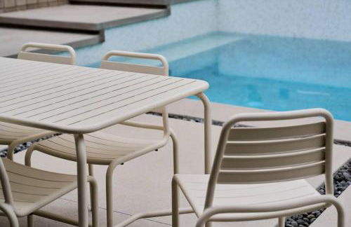 Eichler Mid Century Modern Designer Pool/Jacuzzi - Foto 5