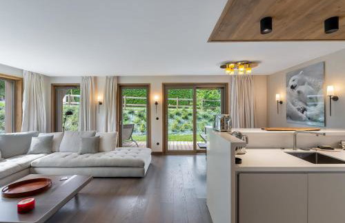 Appartement Neuf, Jardin Privé, 3 Chambres, Megève Mont d'Arbois - Foto 6