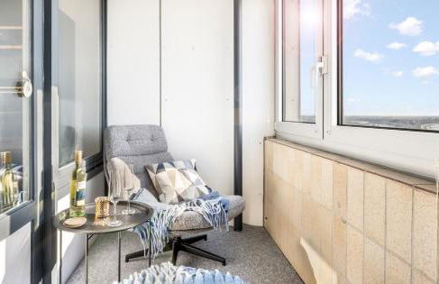 Exklusives Apartment Sunrise mit Whirlpool im 24-OG, Zugang zu Pool und Sauna - Foto 12
