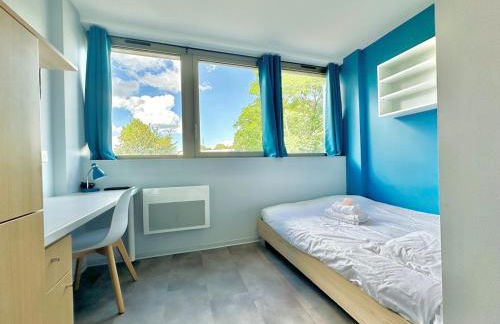 Studio 65 Rénové et Équipé - Nancy Brabois proche CHRU,CESI,FAC - Foto 10