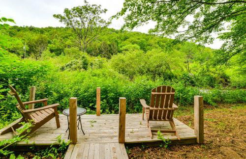 Mtn-View Deck and Grill Creekside Catskills Cabin! - Foto 25