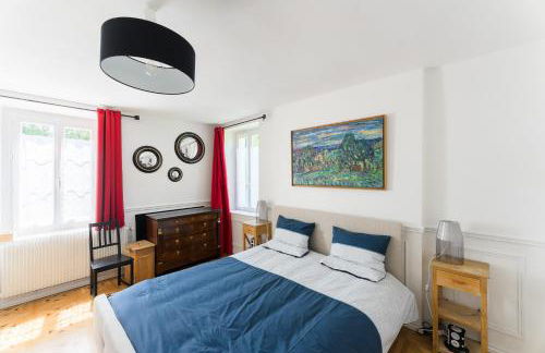 Maison du Passeur du XVIII siècle, classée, Authenticité et Confort avec Jardin SPA en option, proche Giverny, 1 heure de Paris - Foto 41