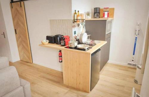 MRODBNB - Appart Neuf - Aperçu Mer - 25m Plage & Resto - Ciné - cheminée - Popcorn - Foto 12