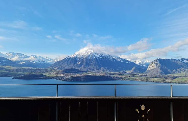 Chalet With Panoramic Views of the Mountains of the Oberland and Lake Thun - Foto 64