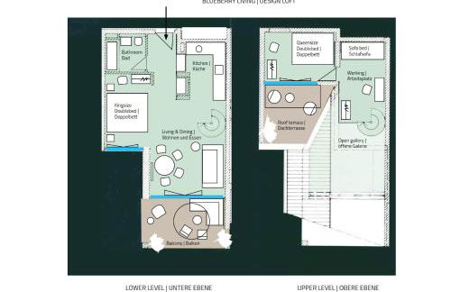 Blueberry Living - Design Loft nahe München - Dachterrasse - S-Bahn - Foto 13