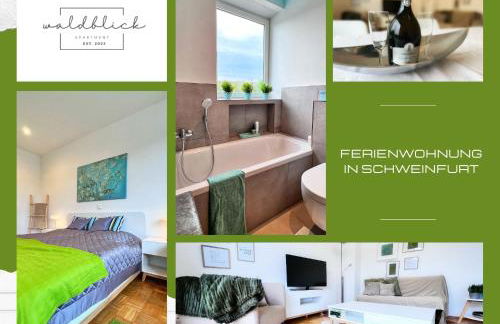 4-Sterne Ferienwohnung Waldblick Schweinfurt - Foto 1