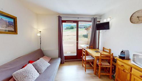 Studio 4 pers Le Sauze pied des pistes de ski - Foto 1