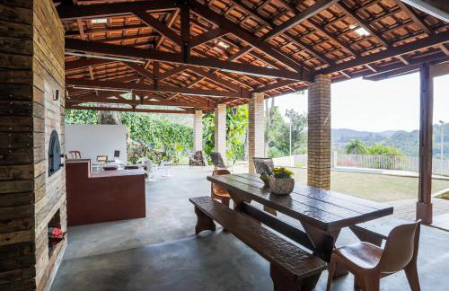 Recanto Atibaia piscina, área gourmet e vista incrível! - Foto 24