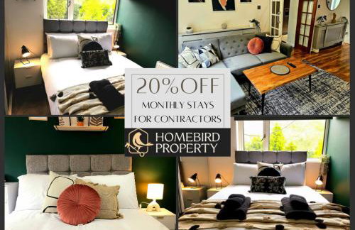 2 Large Bedroom House By Homebird Property Management Short Lets & Serviced Accommodation Leeds With Private Parking & Garden - Foto 24