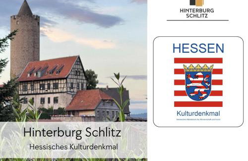 STORCHENNEST - Scandi Style - in der historischen Hinterburg Schlitz - mit Aufzug, Parkplatz & Garten - nahe Fulda und Bad Hersfeld - Foto 29