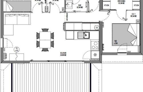 Chalet à louer - 52m2 - Landes - Foto 16