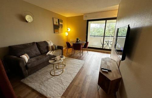 LE MONET studio proche Bordeaux avec balcon wifi & place de parking privé prox tram et Aéroport - Foto 21