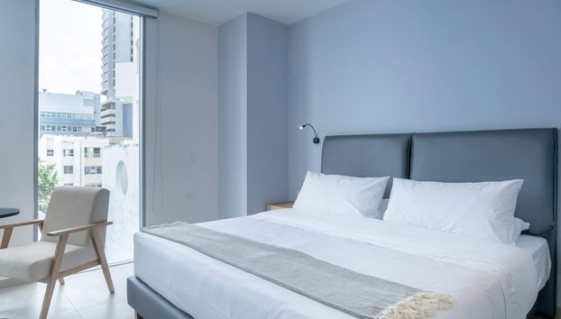 w Dazzling 2BR w Fantastic Terrace in CTG - Foto 4, Habitación