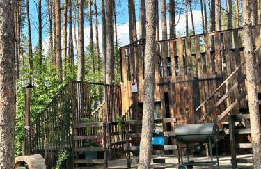 Domek lubiana180 SCANDI wśród drzew JACUZZI SAUNA KOMiNEK i TARAS na dachu jezioro Kaszuby Pieski tylko do 10kg za dodatkową opłatą - Foto 19