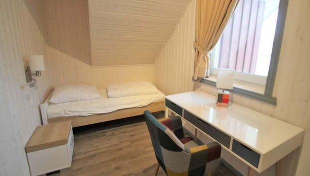 Ferienhaus mit Sauna im Ferienpark Mirow - Foto 3, Habitación