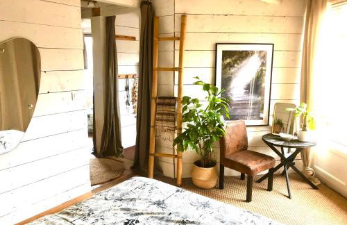 Maison ambiance cabane exotique climatisée piscine & spa 3 chambres 6 personnes - Photo 9