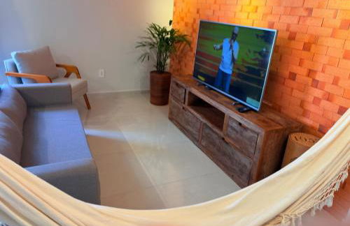 Apartamento com ar-condicionado, Wi-Fi no Campeche e estacionamento gratuito - Foto 1