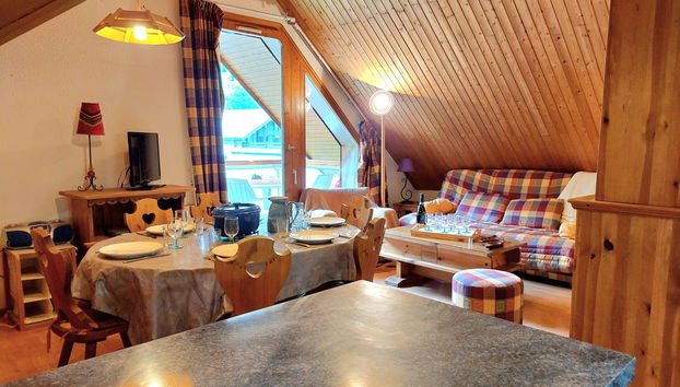 Les Combettes D et E - Foto 3, Kitchen / Dining Room