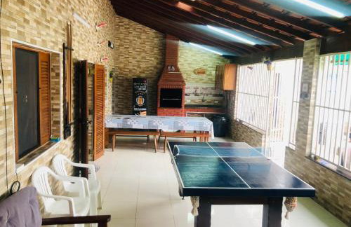 Piscina aquecida, 3 dorms ar condicionado, Cervejeira e Bilhar, a 500 metros do Mar - Foto 24