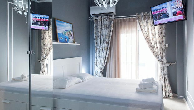 Fresh 1 Bd Apt w Balcony in Kato Patisia - Foto 4, Habitación