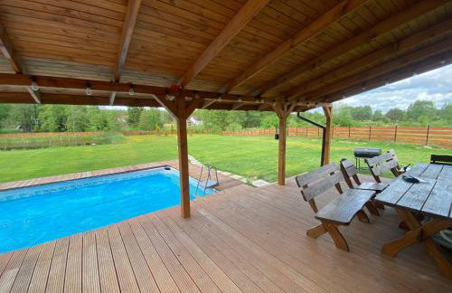 Drewniana ostoja, jacuzzi, sauna, basen - domek na wyłączność - Foto 19